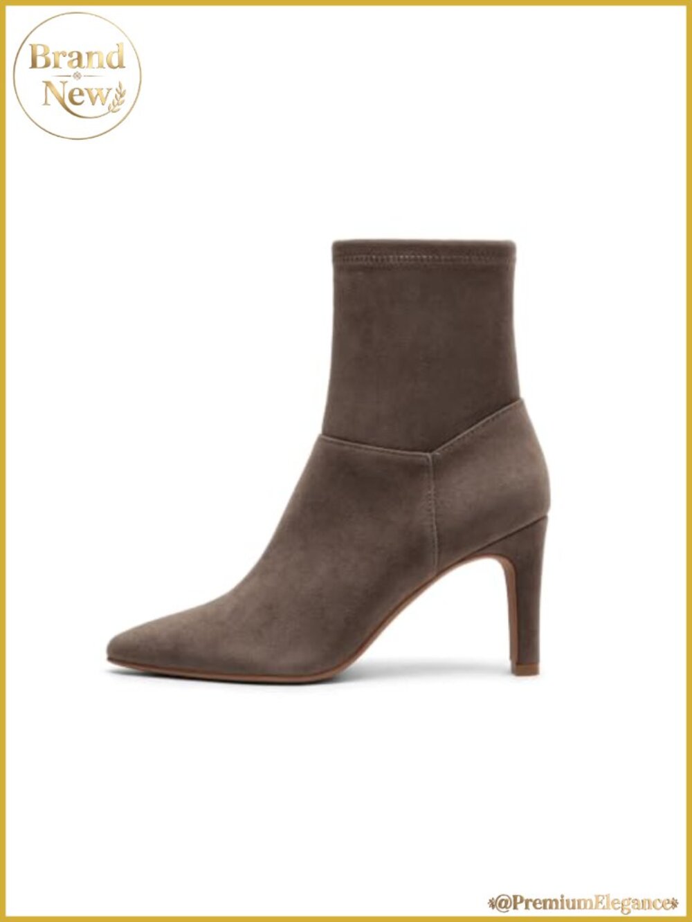 Womens Ankle Boots Chunky High Heel Square Toe Side Zipper Dress Booties